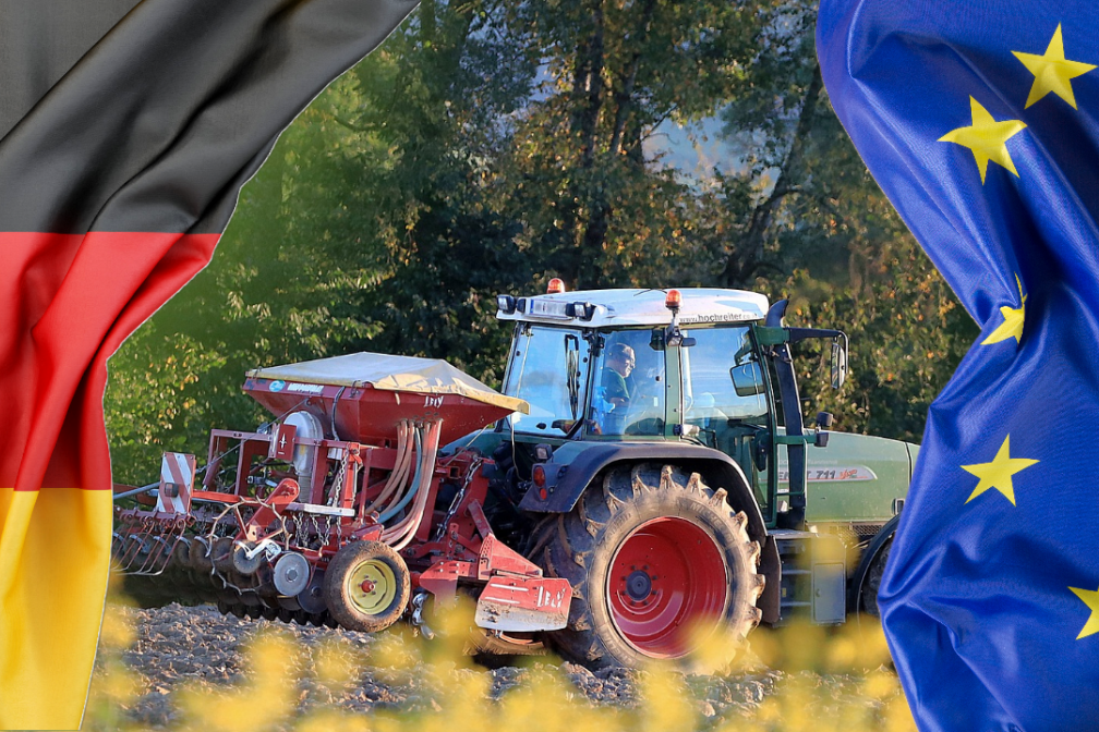 GAP Traktor Deutschland Europa Flagge