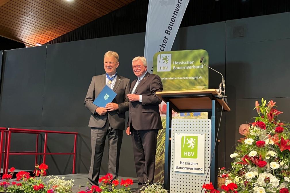 Peter Voss-Fels und MP Bouffier