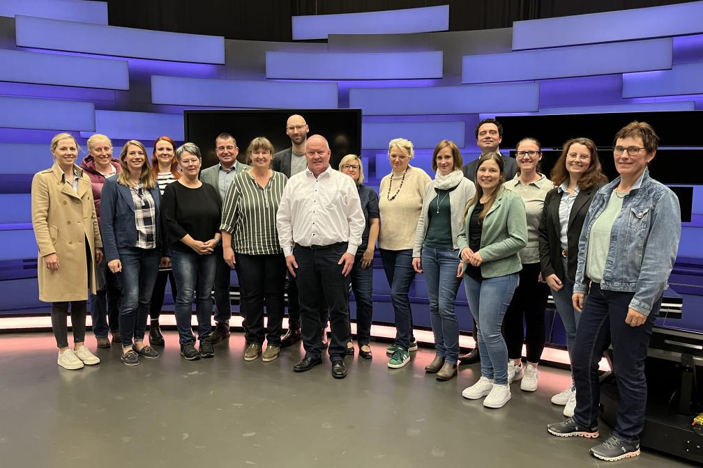 Gruppenfoto Besuch ZDF
