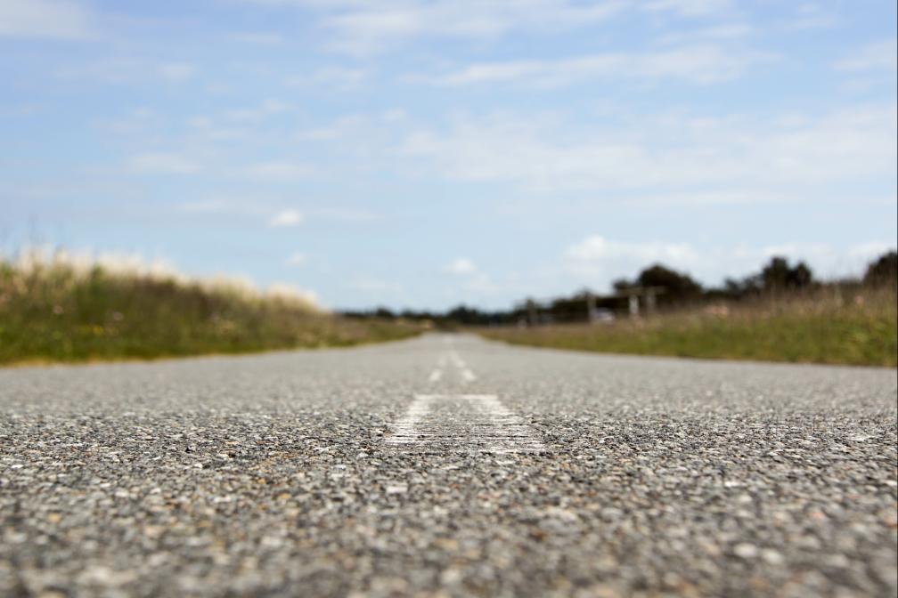 Asphalt Straße Hitze
