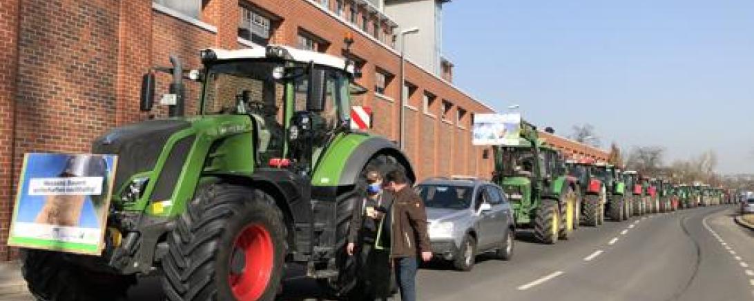 Schlepperdemo Wiesbaden 2021