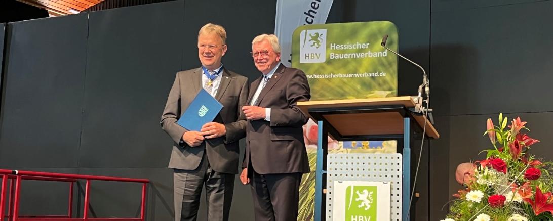 Peter Voss-Fels und MP Bouffier