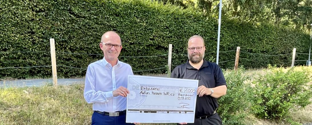 Spendenübergabe Aktion Hessen hilft