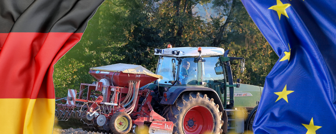 GAP Traktor Deutschland Europa Flagge