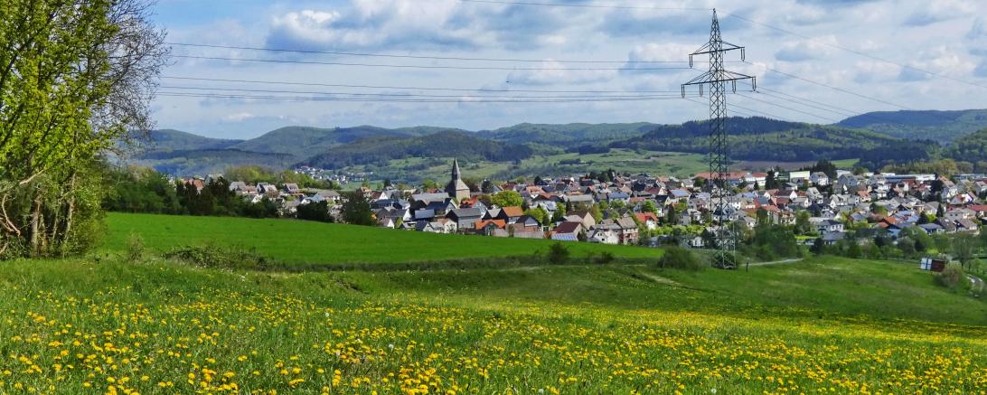Blick auf Dautphe 