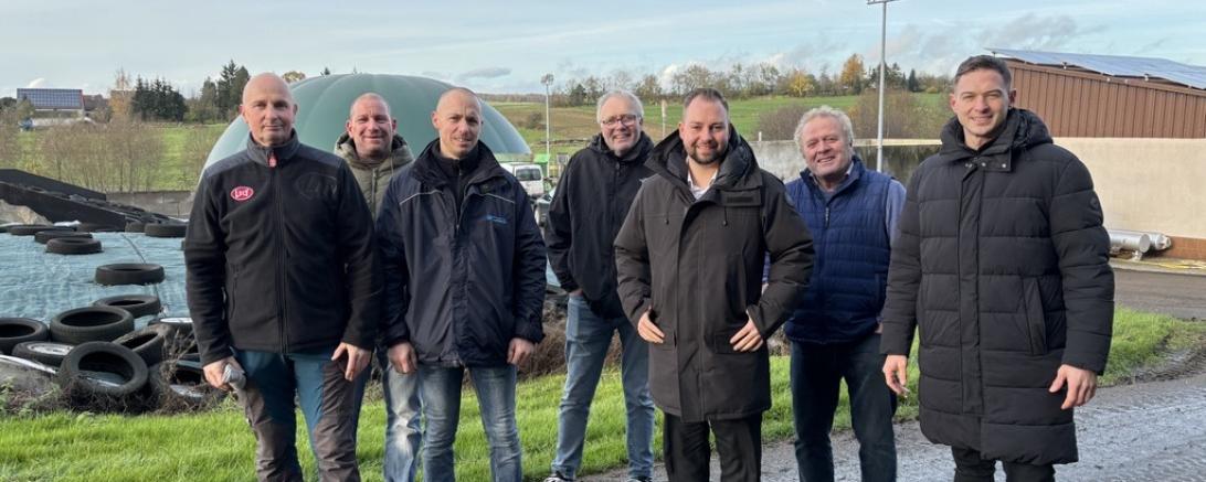 Gespräch mit SPD Abgeordneten auf dem Betrieb von Volker Lein