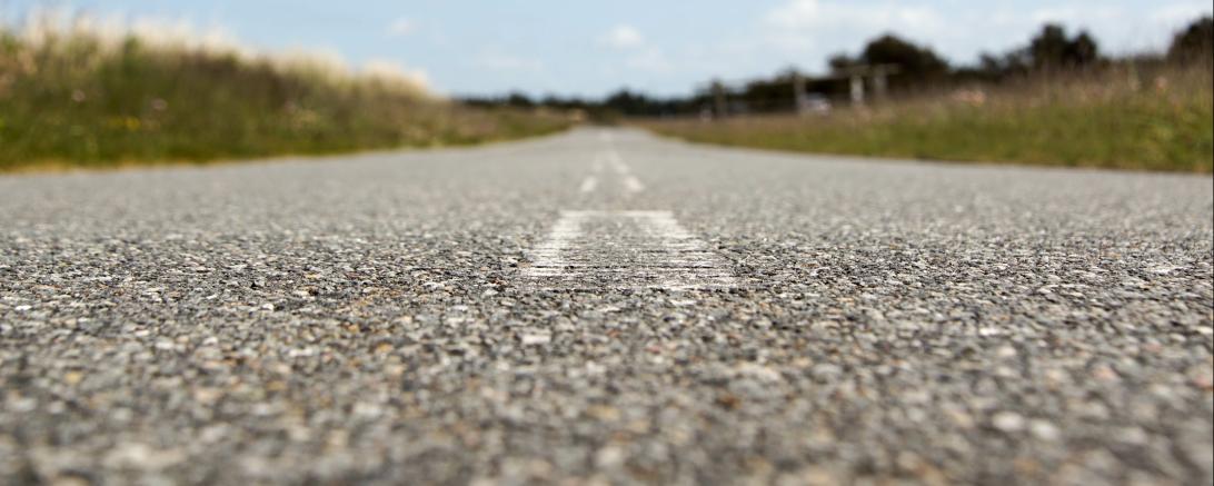 Asphalt Straße Hitze