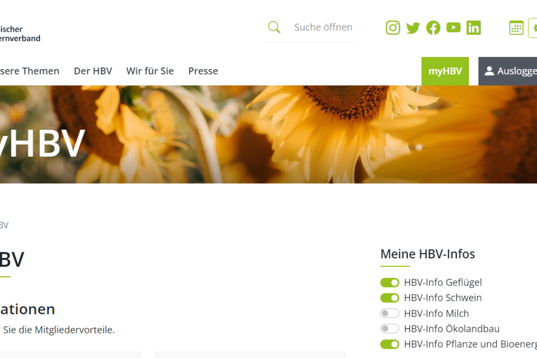 Übersicht myHBV