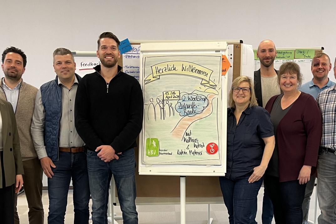 Teilnehmer des ZukunftsBauer-Workshops